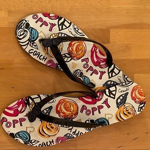 Coach flip flops